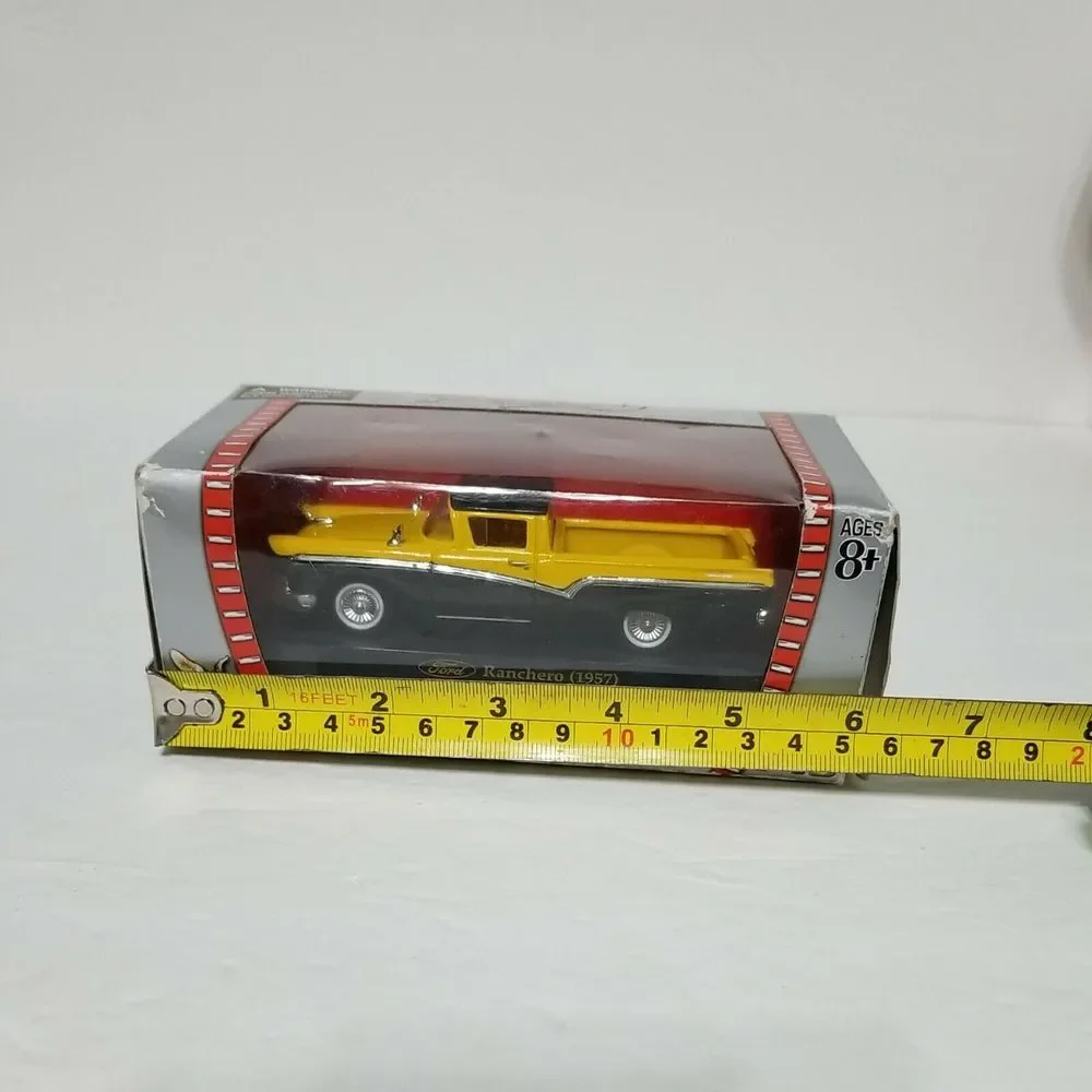 1957 Ford Ranchero Yellow/Black 1/43 Diecast Model Car by Road Signature 9421...